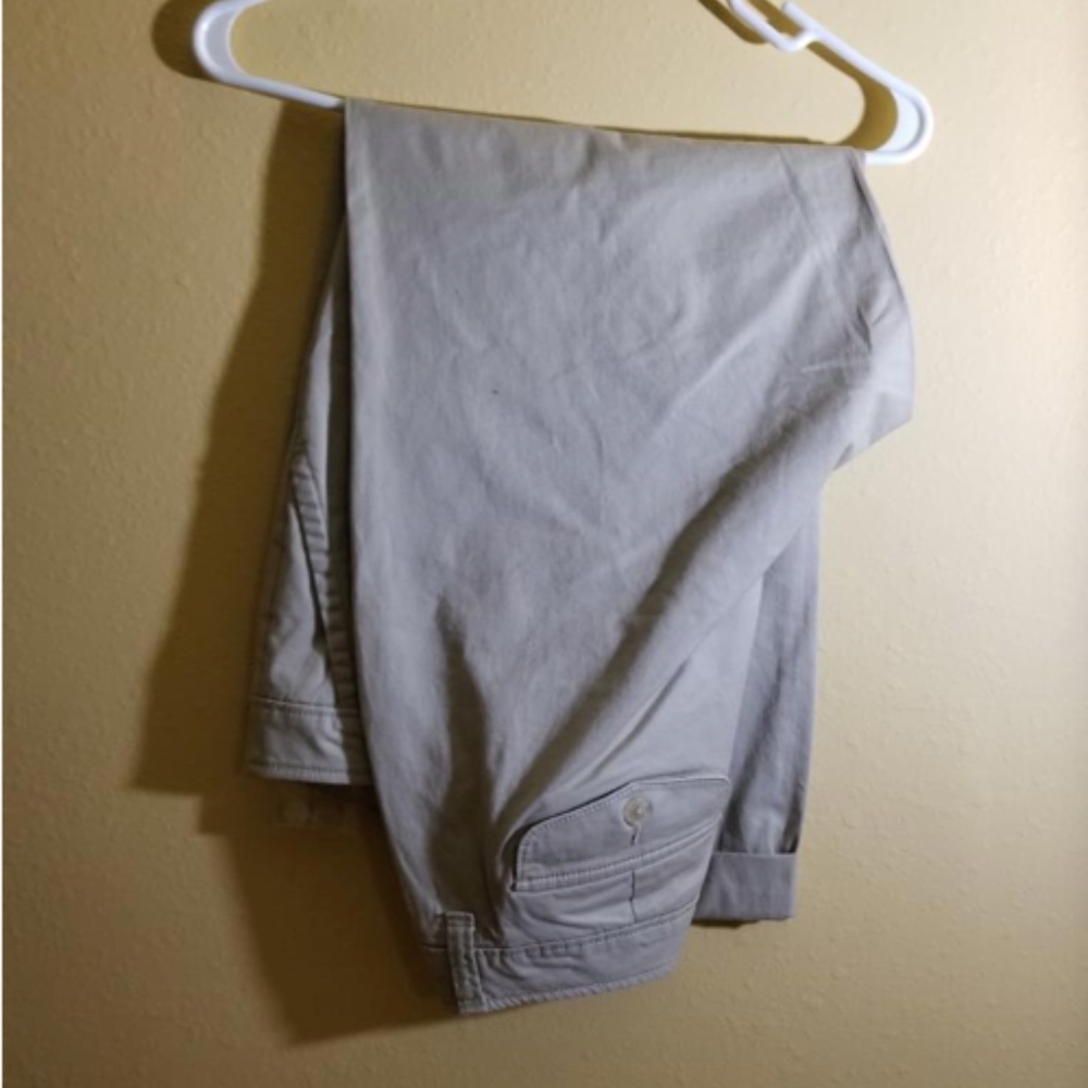 Khaki Straight Leg Pant